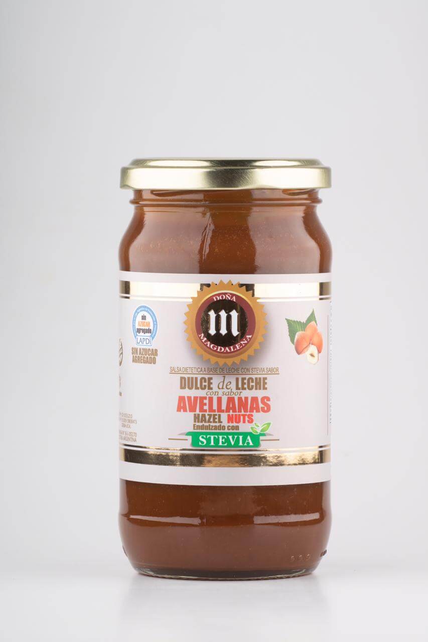 dulce de leche sabor avellana con stevia